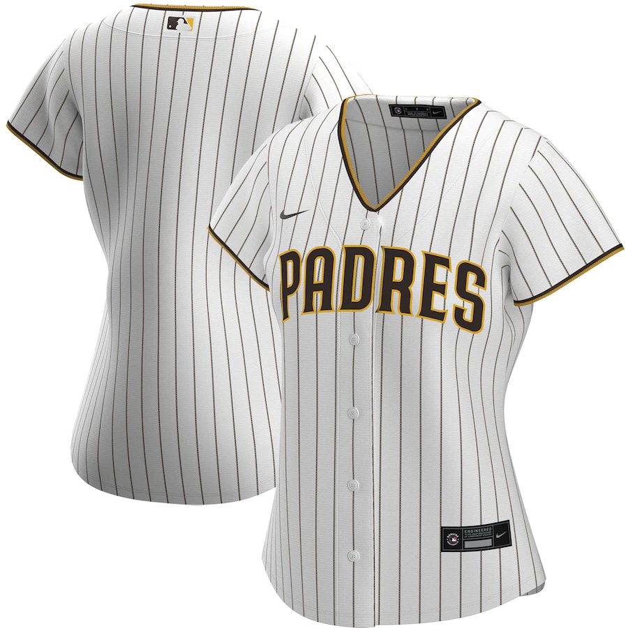 Womens San Diego Padres Nike White Home Replica Team MLB Jerseys